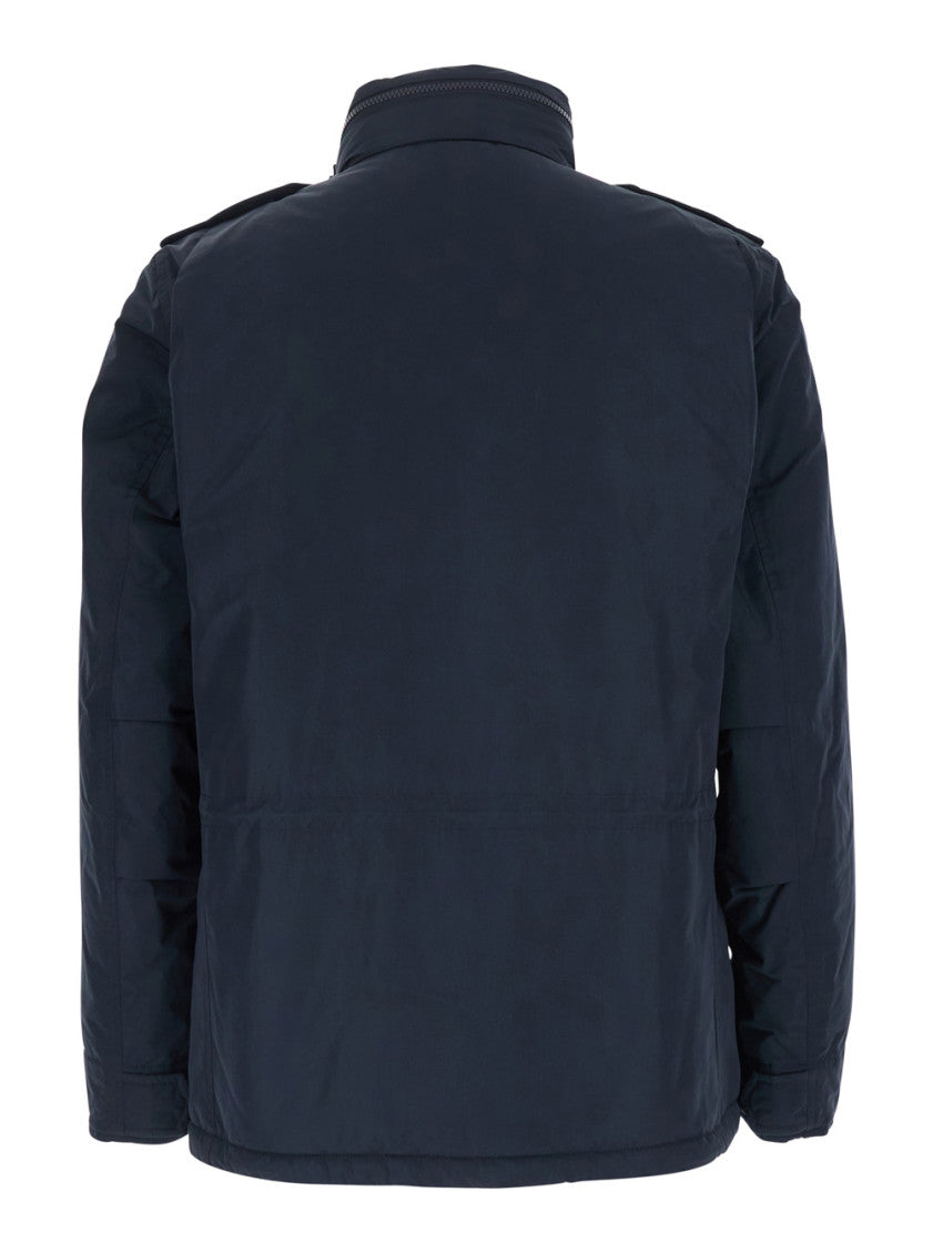Blue Mock Collar Jacket 2