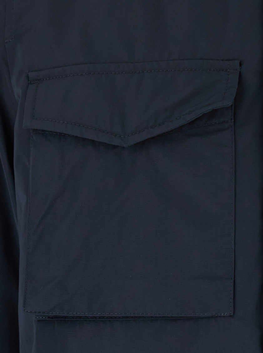 Blue Mock Collar Jacket 3