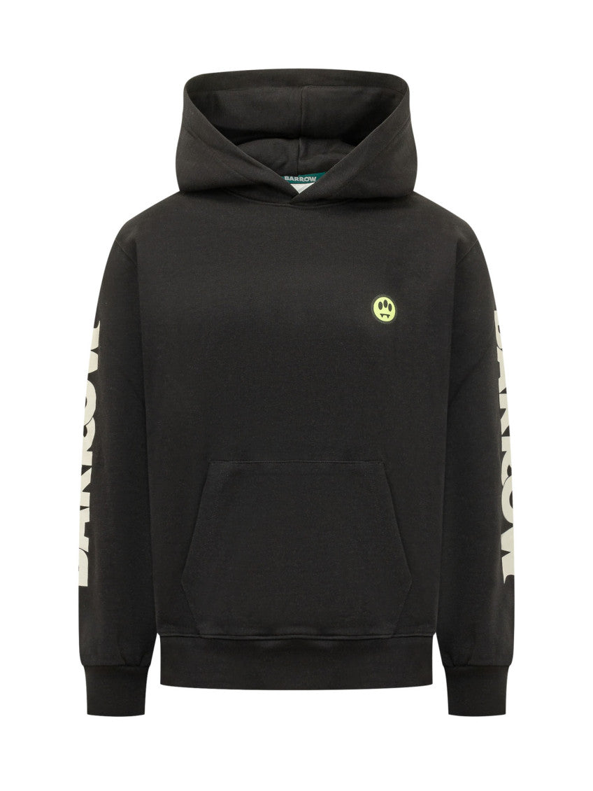 Black Logo Regular Hoodie 1