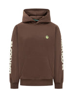 Brown Logo Regular Hoodie 1