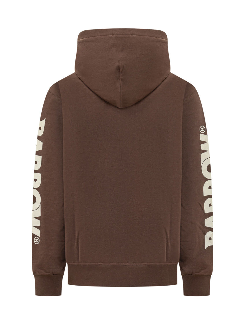 Brown Logo Regular Hoodie 2