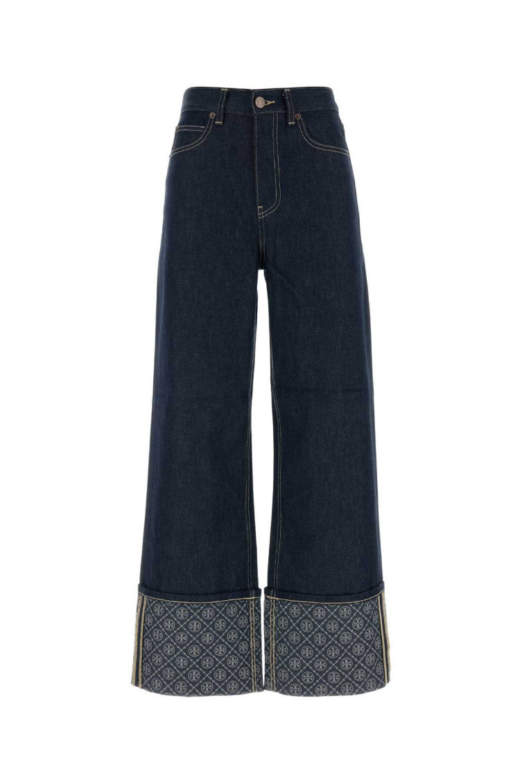 Blue Straight High Rise Jeans 1