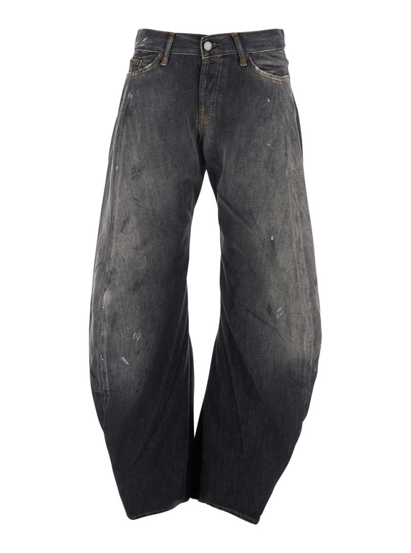 Black Loose High Rise Jeans 1