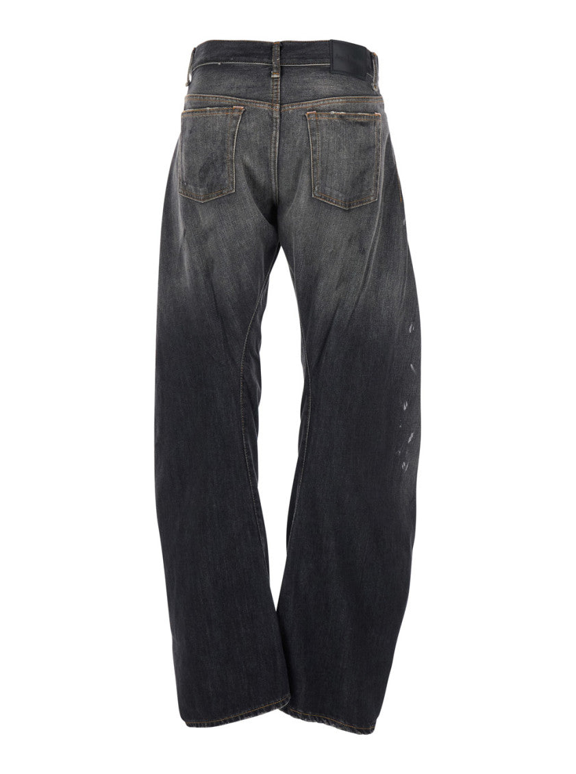 Black Loose High Rise Jeans 2