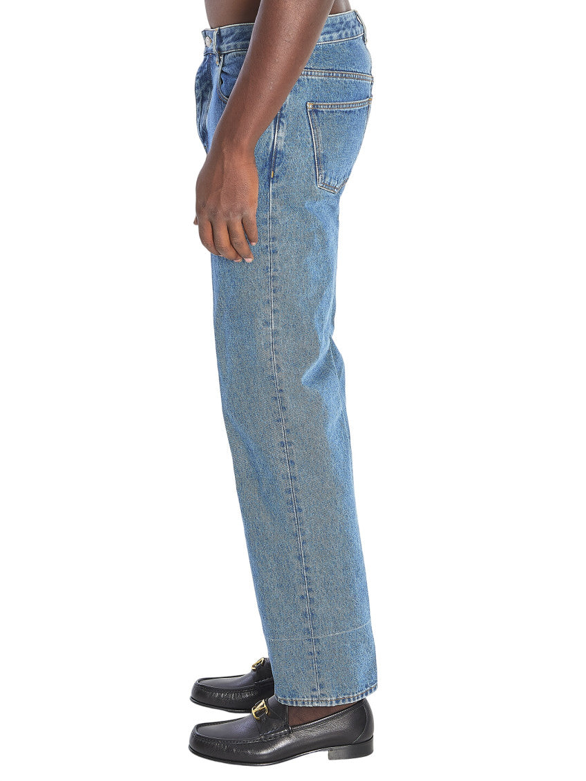 Blue Regular Mid Rise Jeans 3