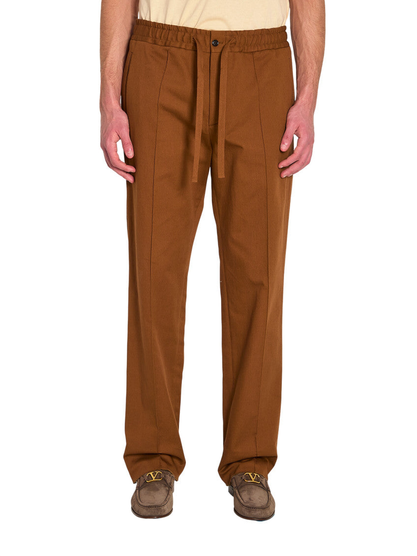 Brown Straight Trousers 1