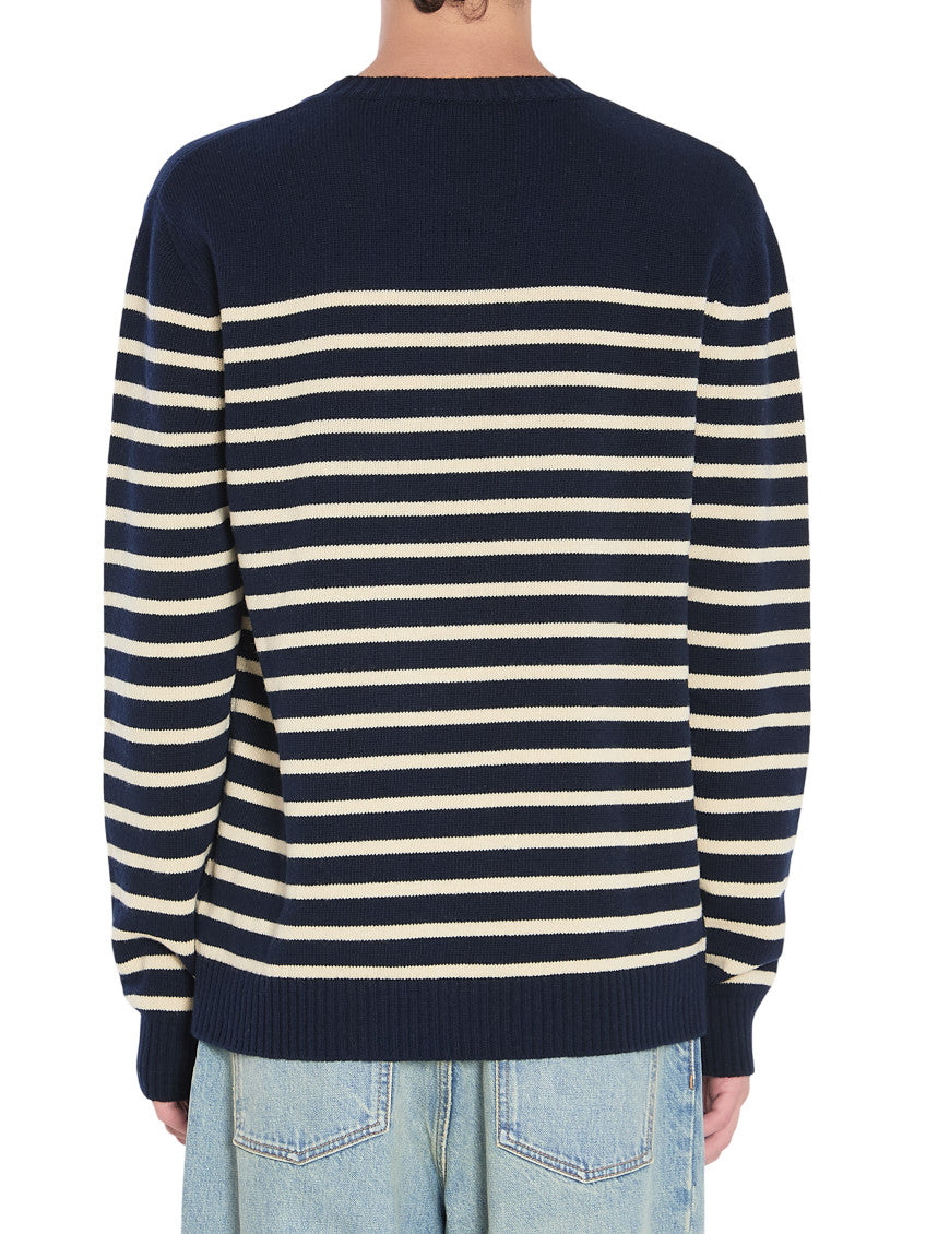 Navy Blue Striped Sweater 3