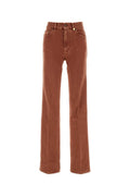 Brown Straight High Rise Jeans 1