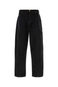 Black Loose Mid Rise Jeans 1