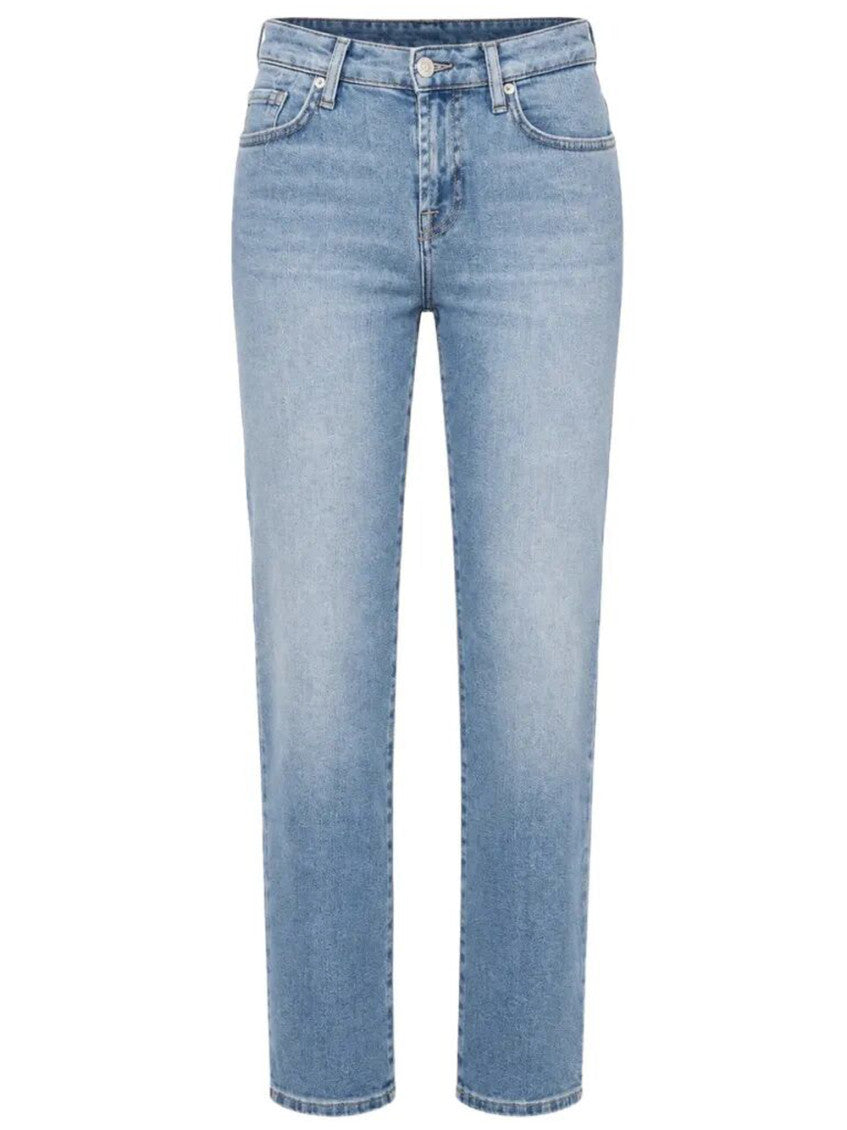 Light Blue Straight High Rise Jeans 1