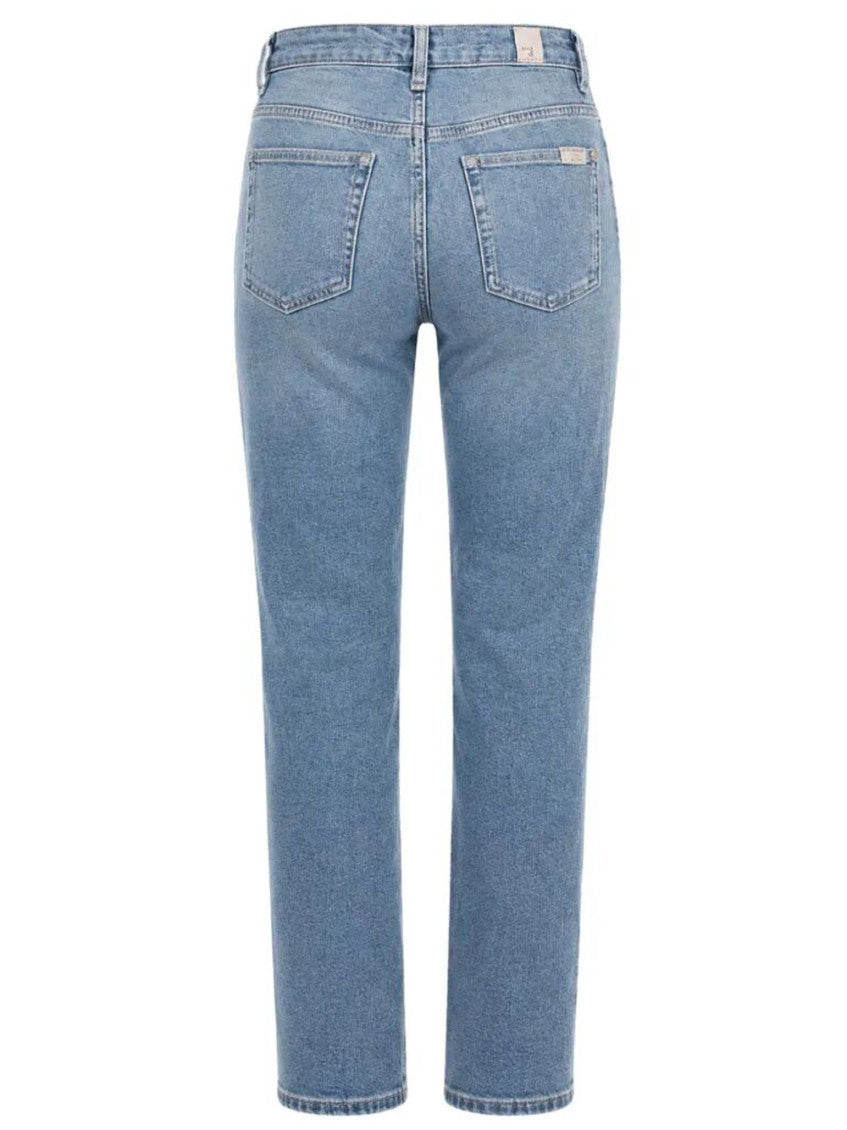 Light Blue Straight High Rise Jeans 2