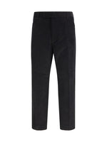 Black Corduroy Chino Pants 1