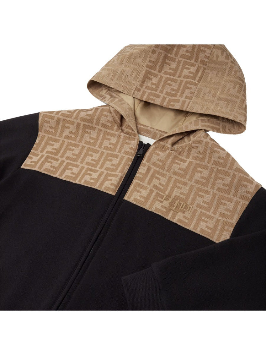 Girls Beige Logo Hoodie 3