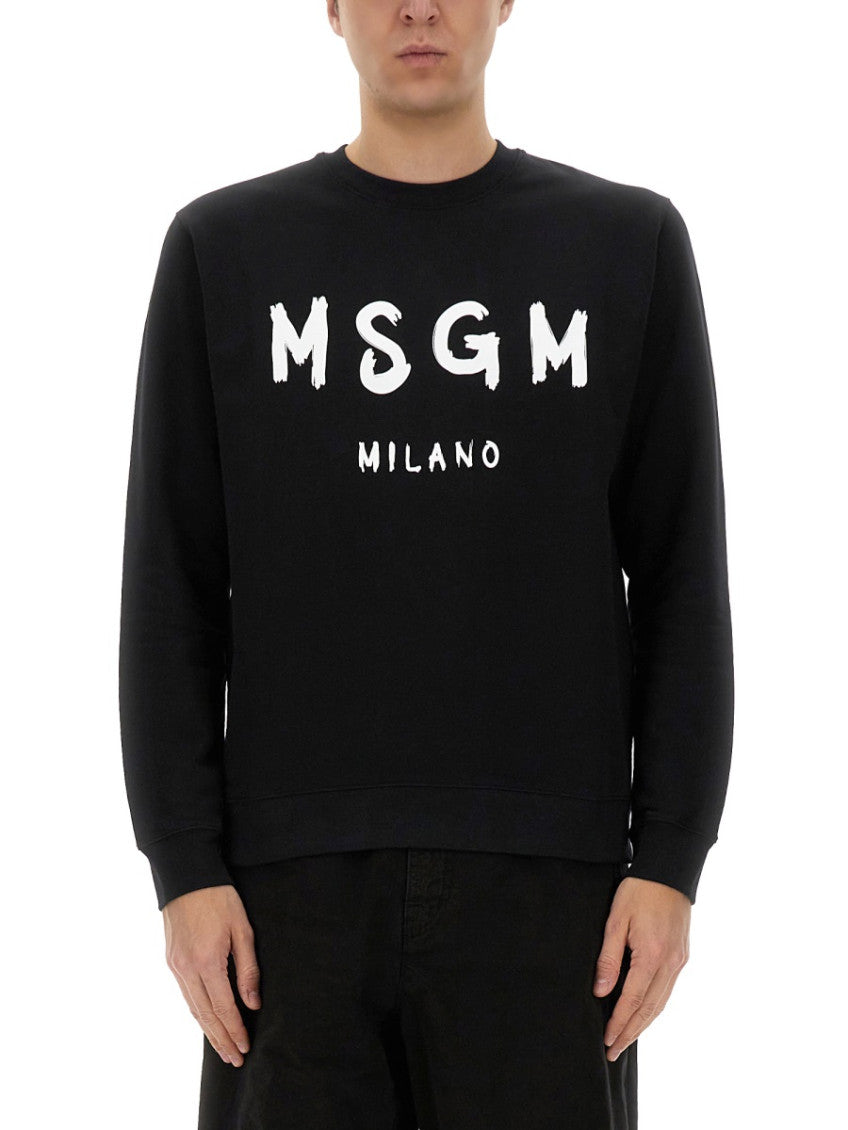 Black Regular Logo Sweatshirt 1