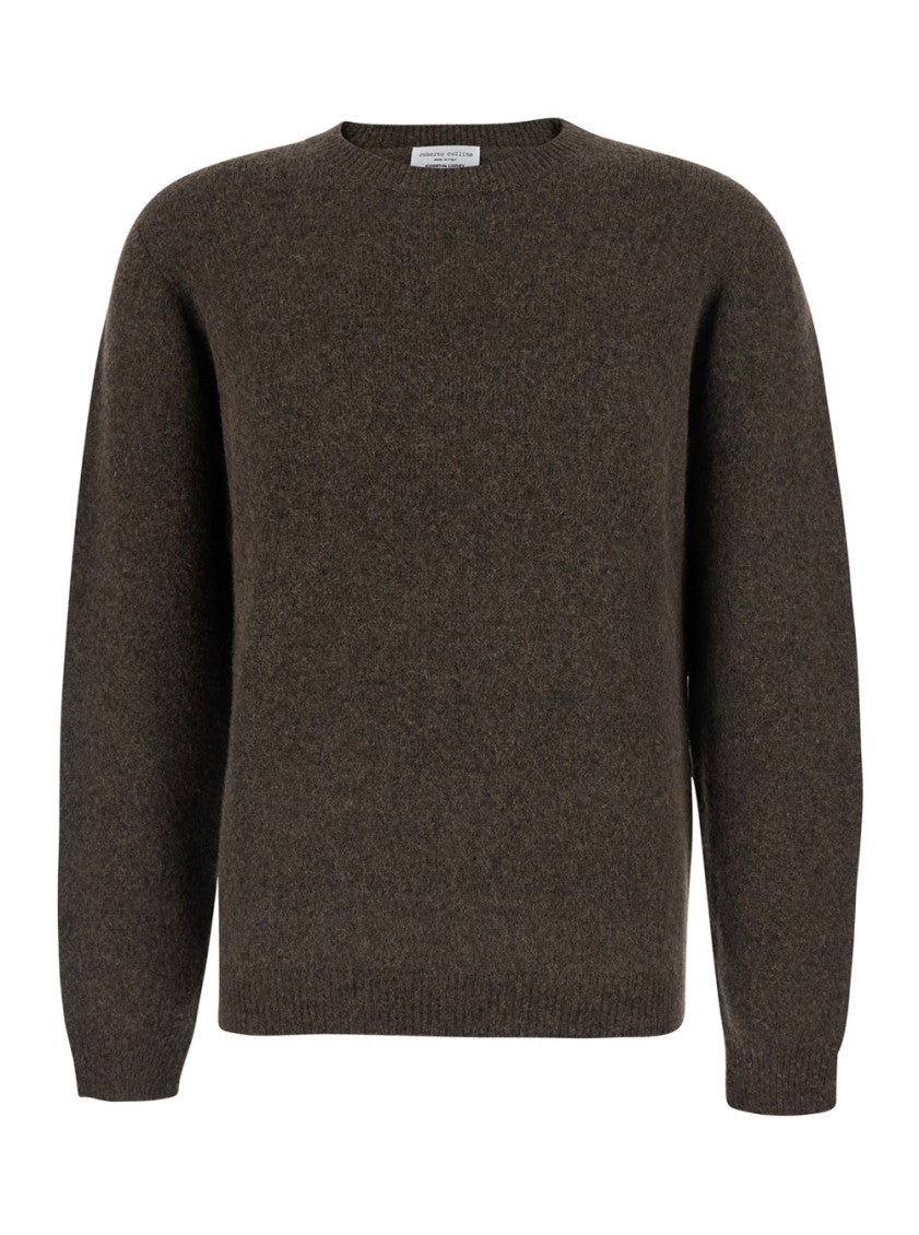 Brown Crew Neck Sweater 1