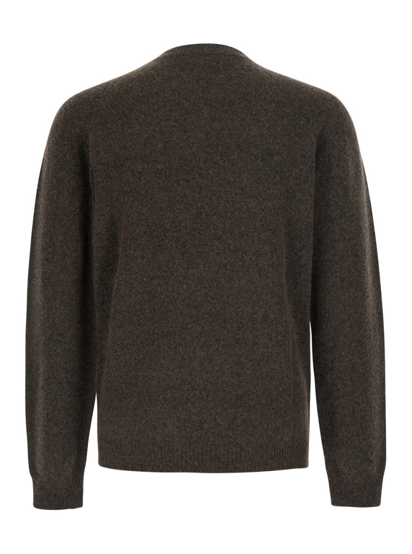 Brown Crew Neck Sweater 2