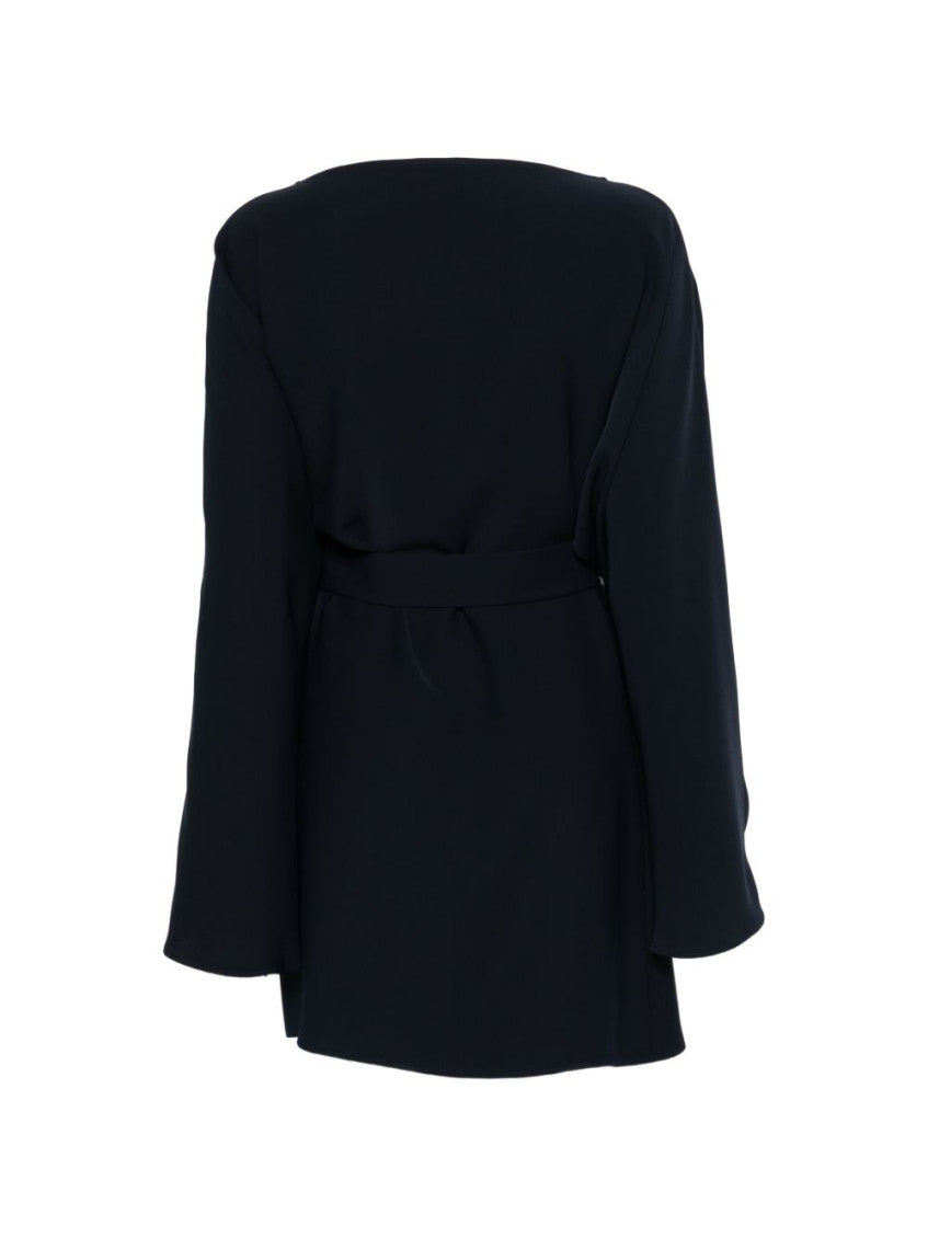 Blue Boat Neck Mini Dress 2
