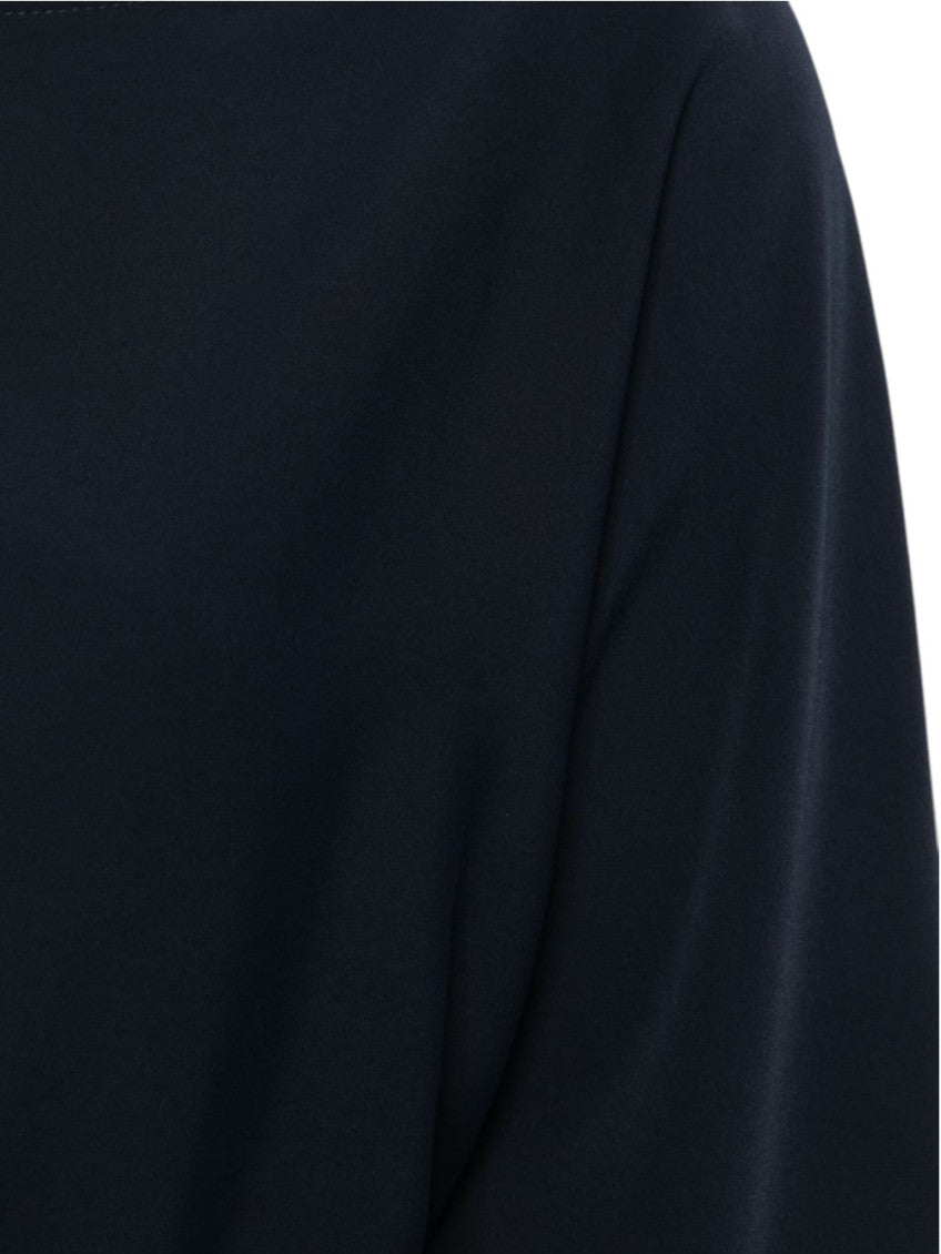 Blue Boat Neck Mini Dress 5