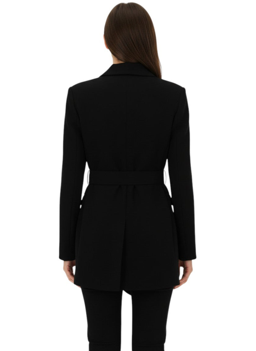 Black Notched Lapel Jacket 4