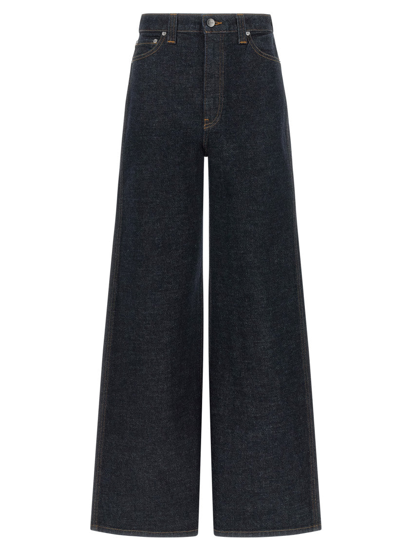 Black Flared High Rise Jeans 1
