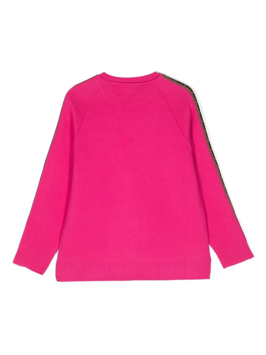 Kids Fuchsia Logo Sweater 2