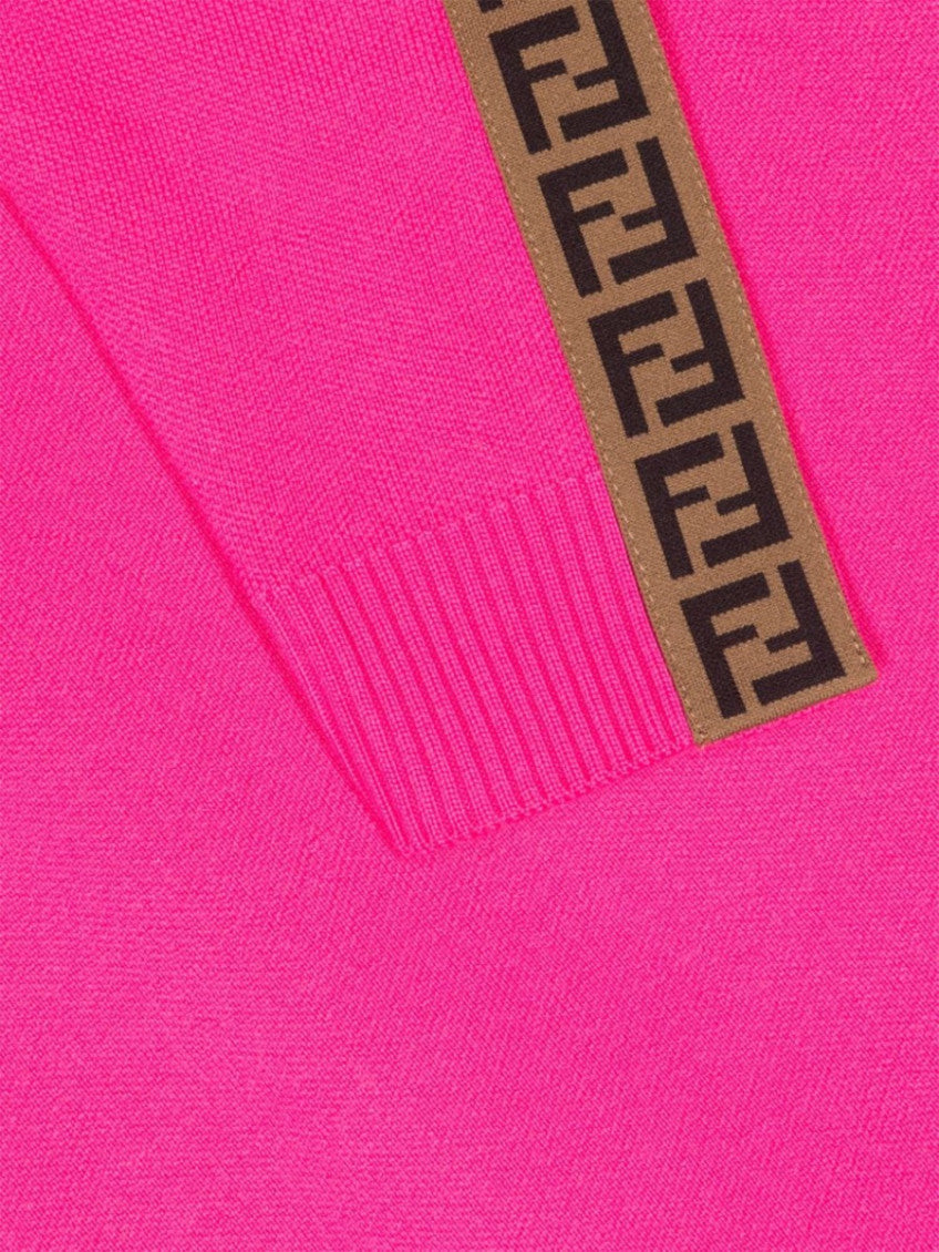 Kids Fuchsia Logo Sweater 3