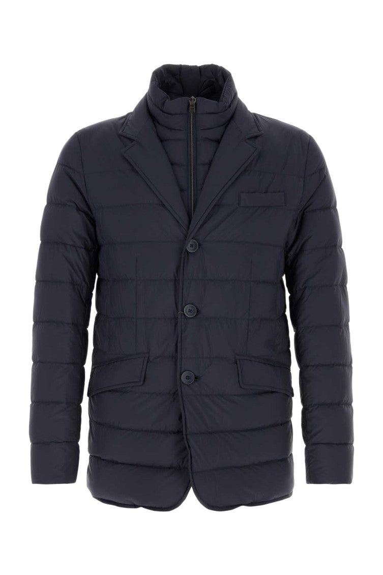 Blue High Neck Jacket 1
