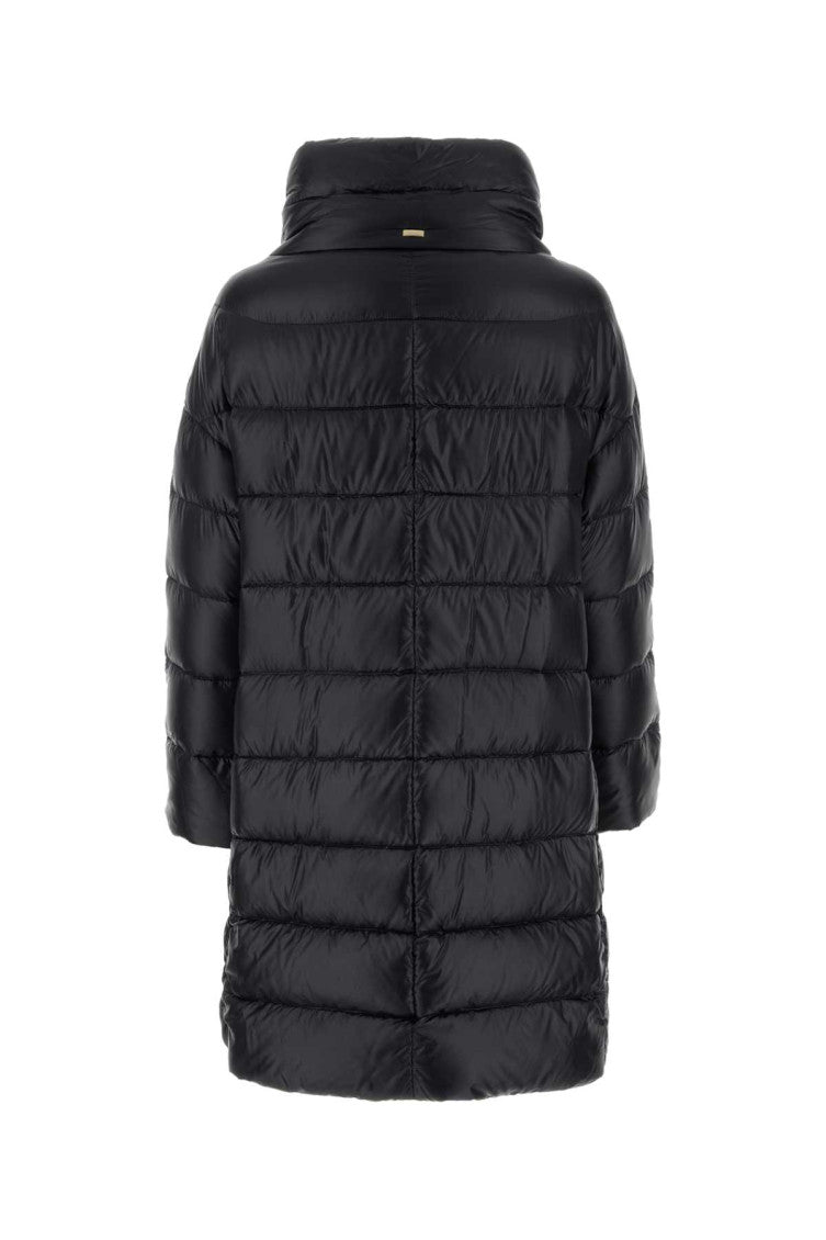 Black High Neck Down Jacket 2