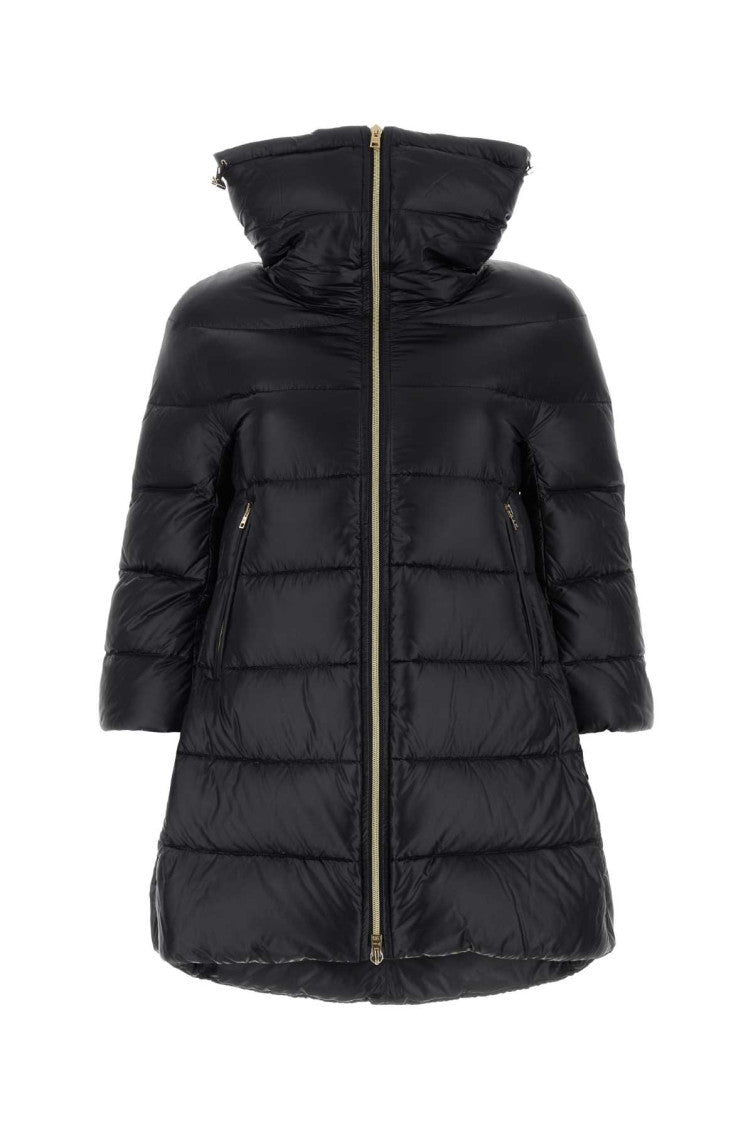 Black High Neck Down Jacket 1
