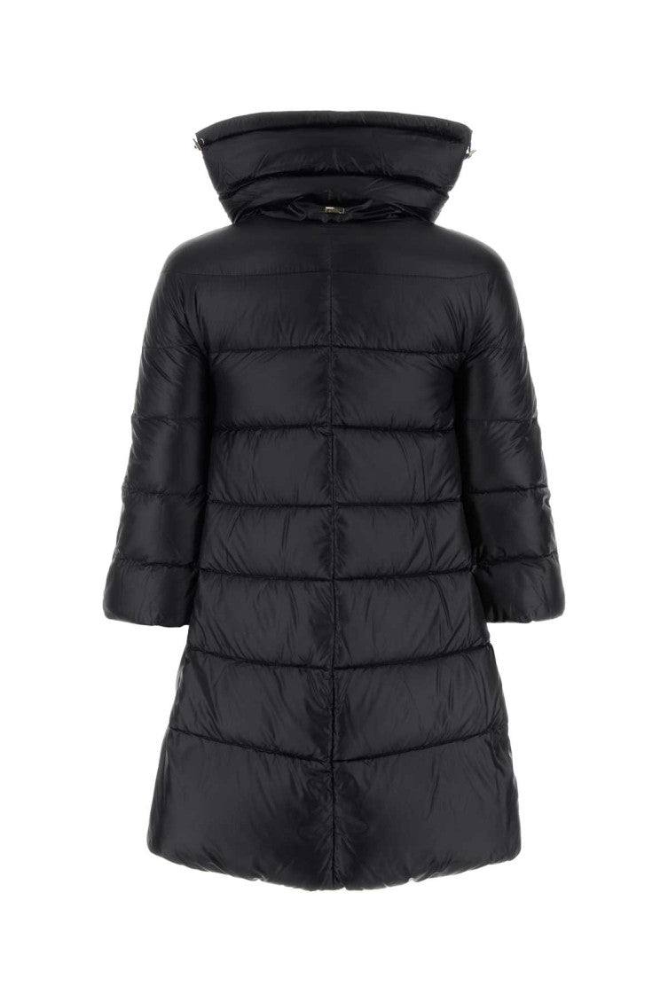 Black High Neck Down Jacket 2