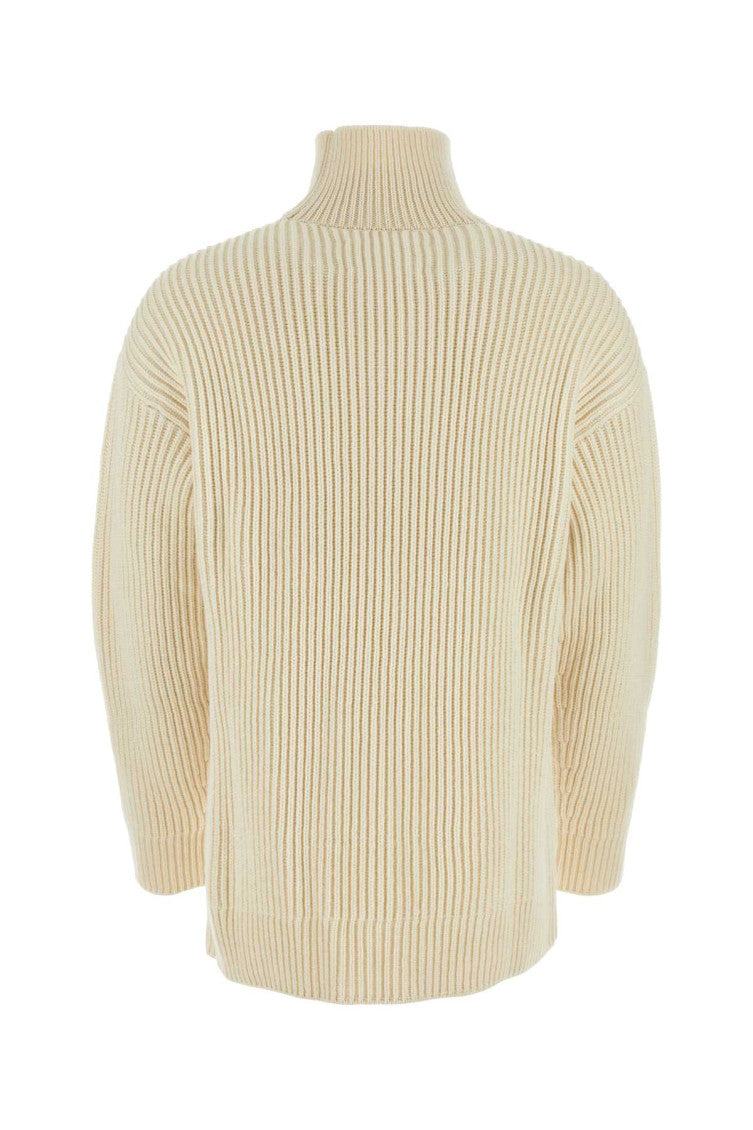 White Turtle Neck Sweater 2