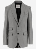 Grey Double Breasted Blazer 1