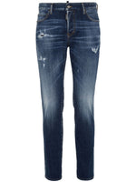 Navy Blue Straight Jeans 1