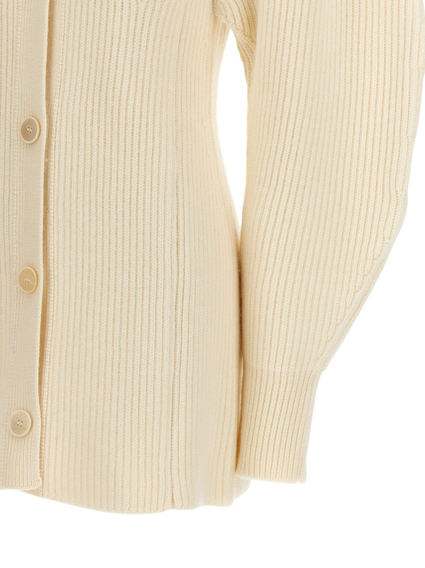 White V Neck Cardigan 4