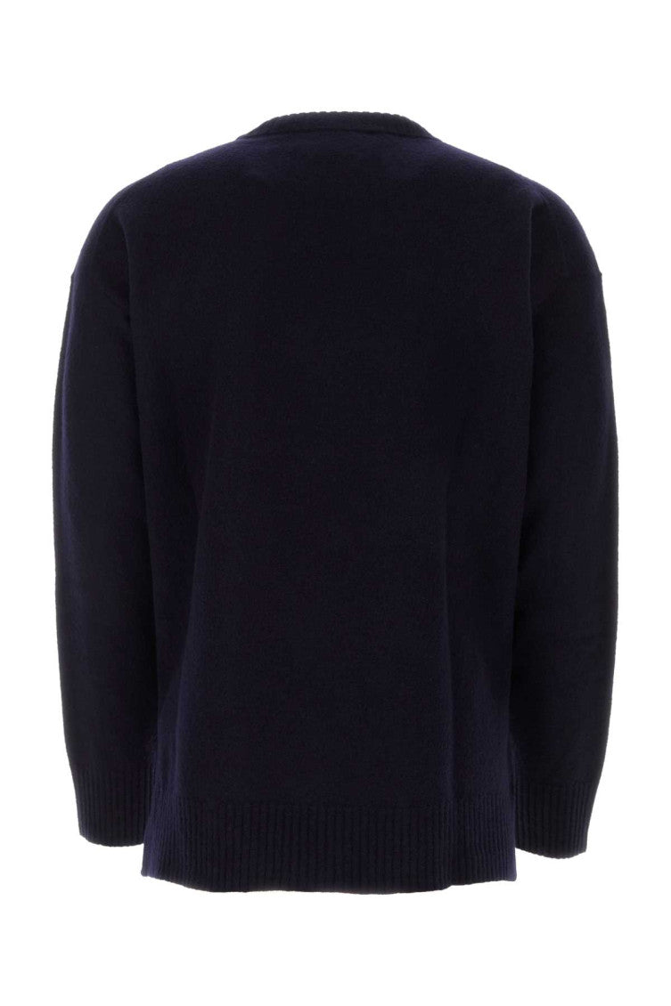 Dark Blue Wool Oversize Sweater 2