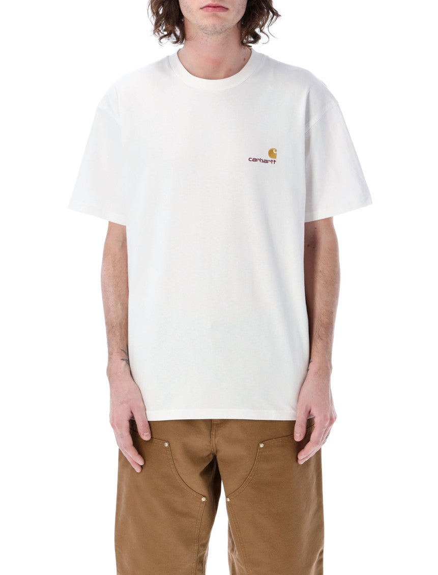 White Embroidered Logo T-shirt 1