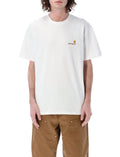 White Embroidered Logo T-shirt 1