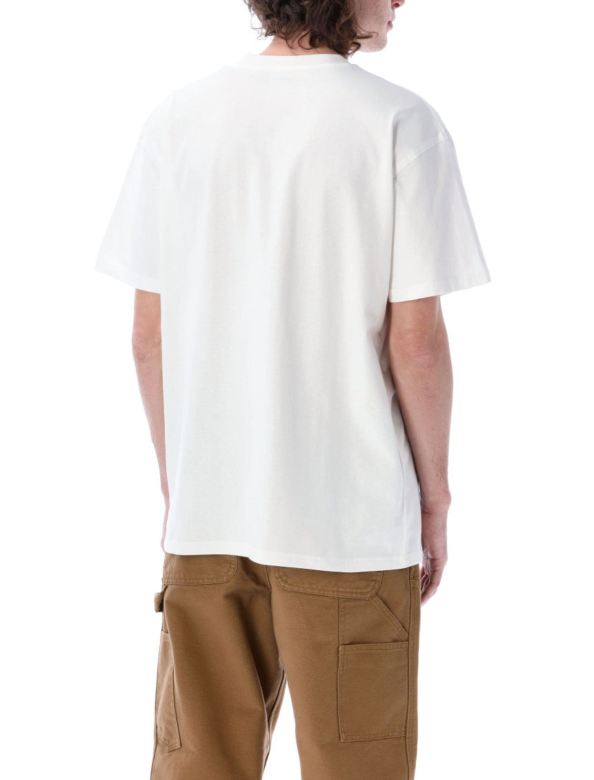 White Embroidered Logo T-shirt 2