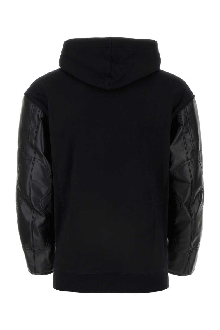 Black Embroidered Logo Hoodie 2