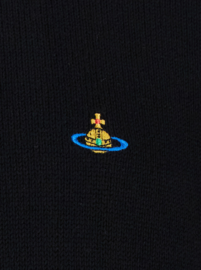 Black Embroidered Logo Sweater 3