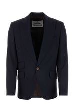 Navy Blue Single Breasted Blazer 1