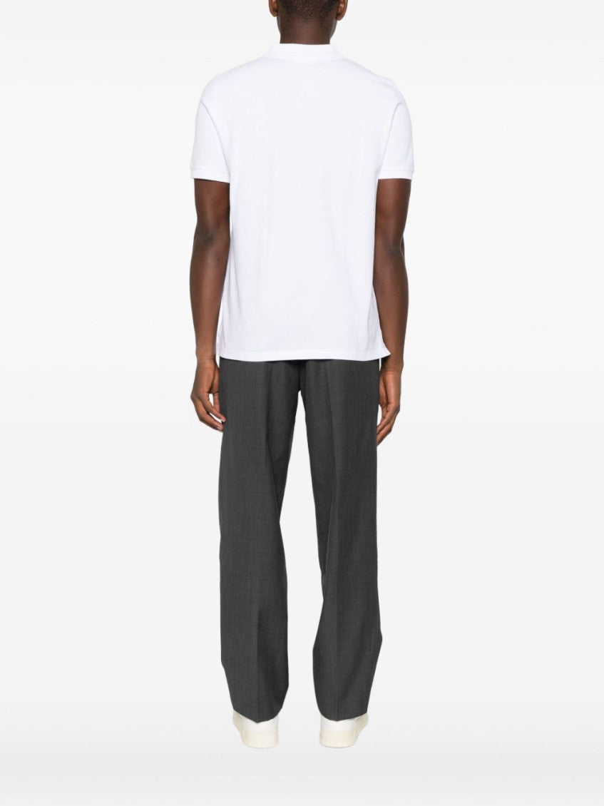 White Fox Head Polo Shirt 2
