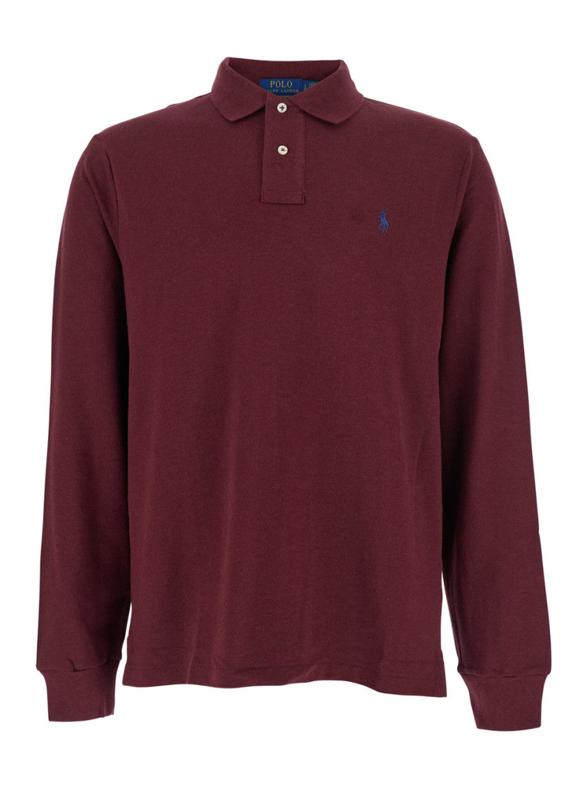Maroon Logo Polo 1