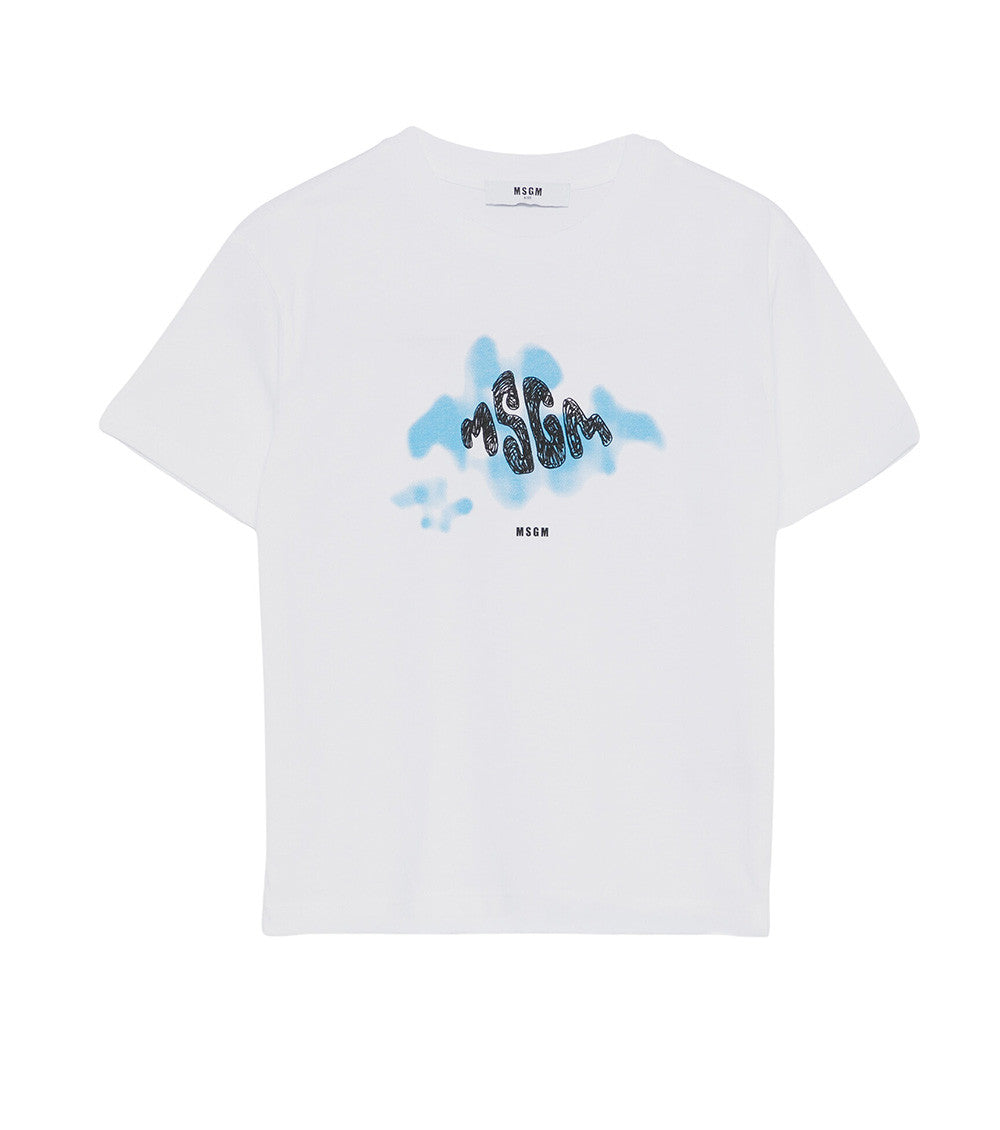 Girls White Graphic T-Shirt 1