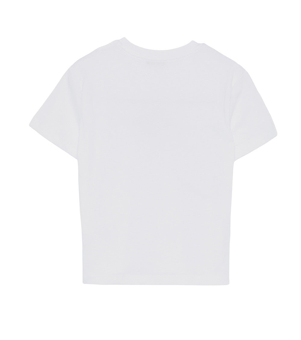 Girls White Graphic T-Shirt 2