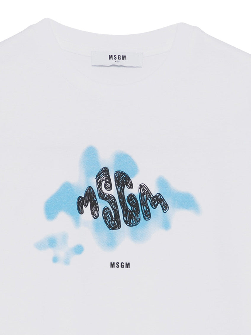 Girls White Graphic T-Shirt 3
