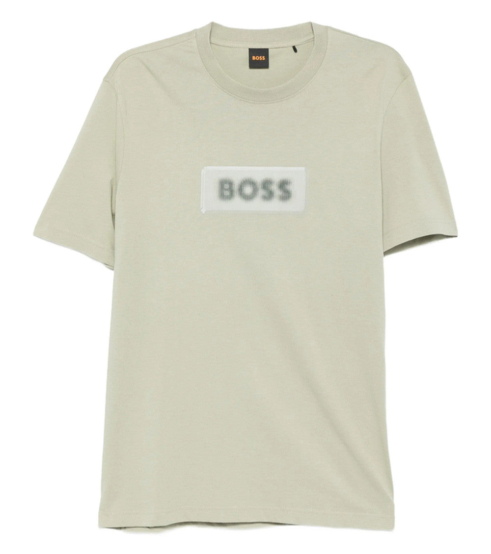 Beige Graphic Logo T-Shirt 1