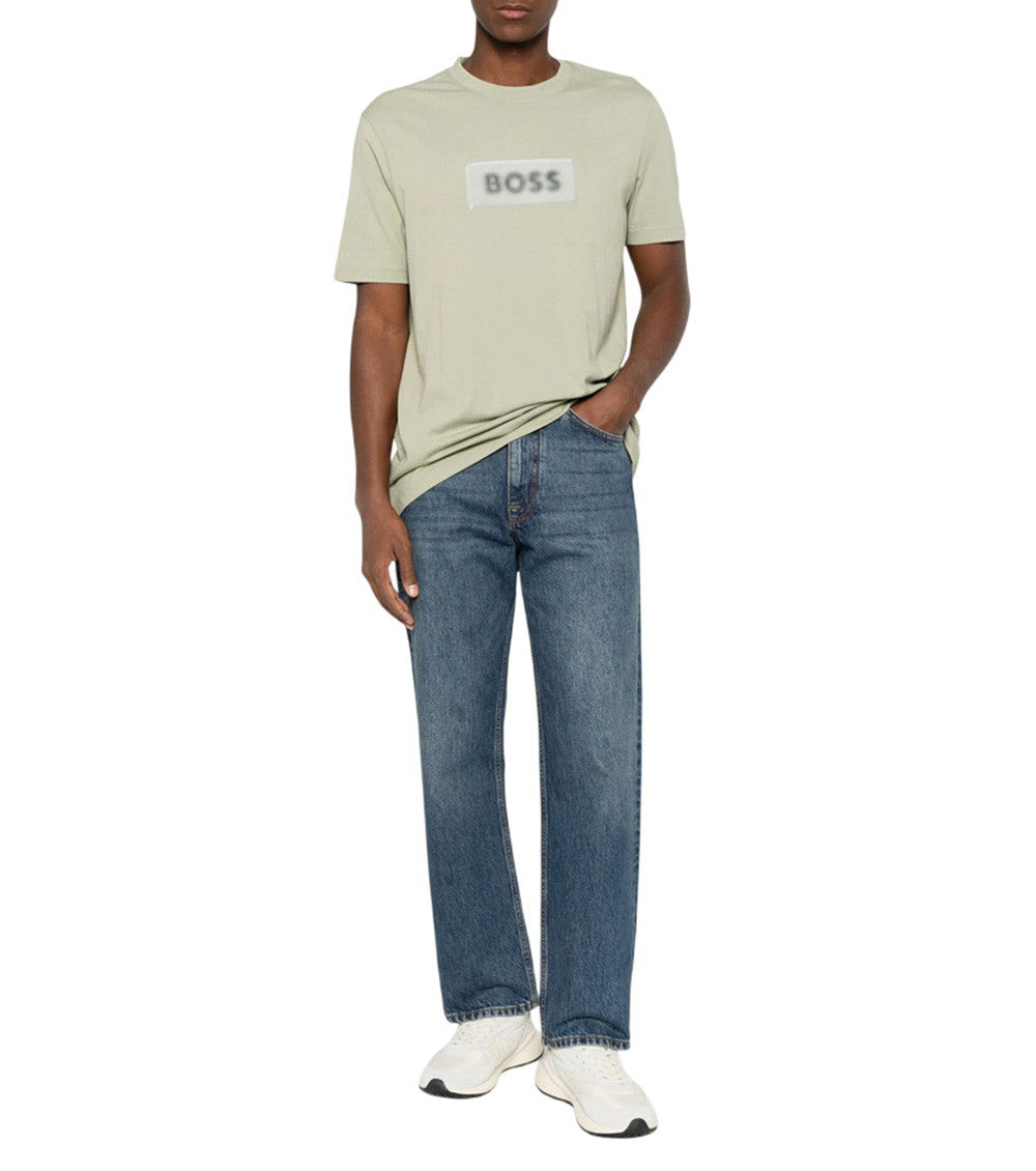 Beige Graphic Logo T-Shirt 3