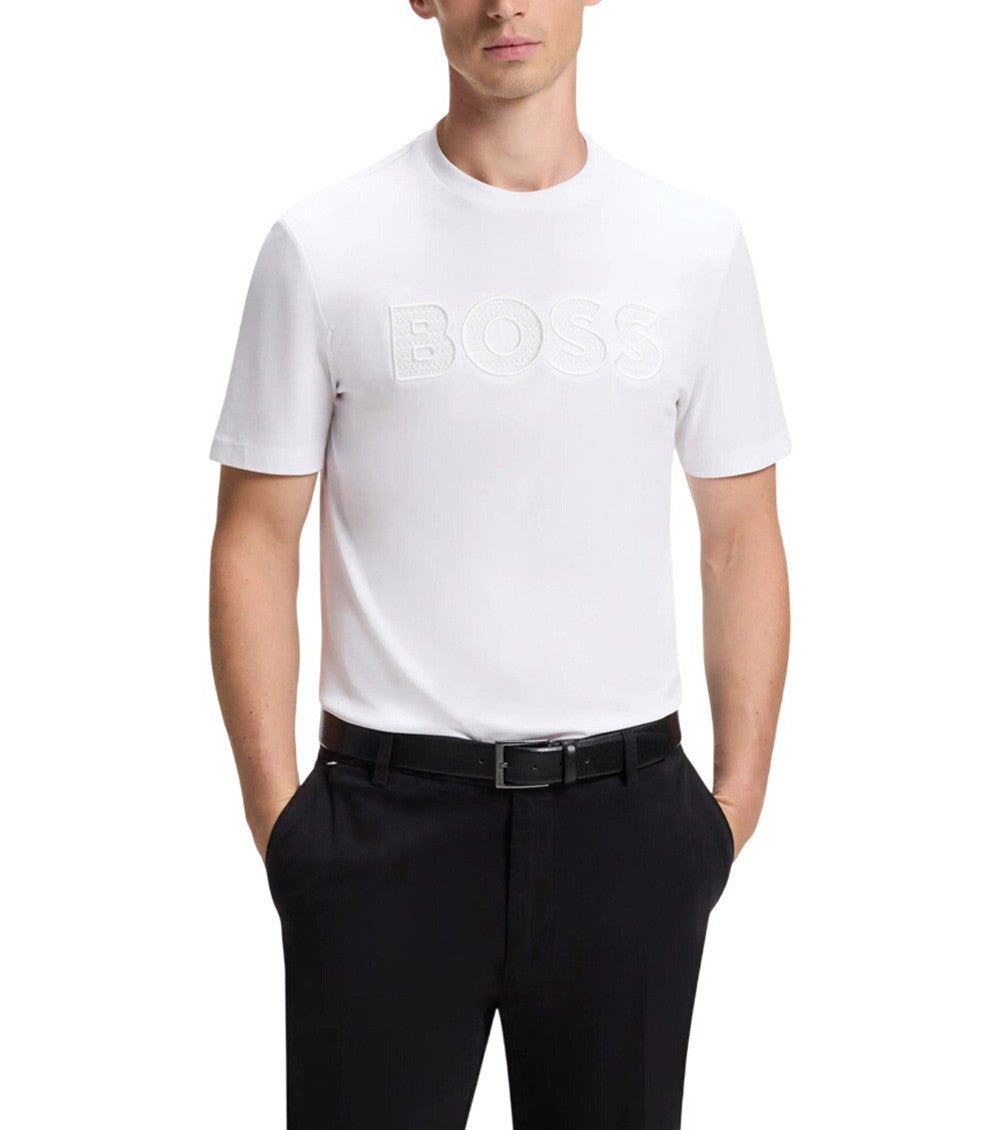 White Crew Neck T-Shirt 2