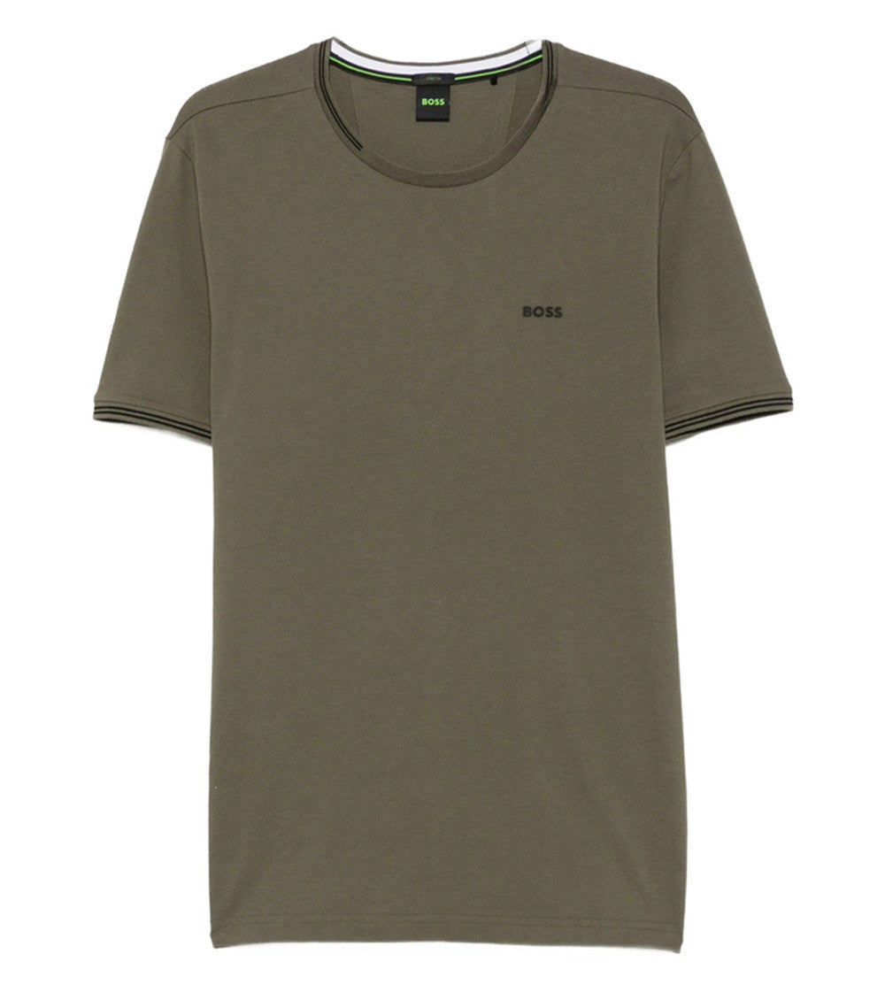Olive Crew Neck T-Shirt 1